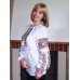 Embroidered blouse "Rainbow Flowers"